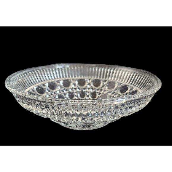 Vintage Federal Glass Company 5 5/8" Windsor Clear Mayonnaise Bowl - Picture 5 of 6